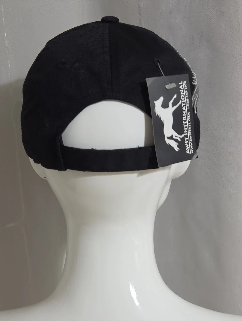 AWST Int'l - Raised Embroidered Horse Head Distressed Look Ball Cap